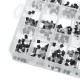 480Pcs 24 Types Silicon In-line NPN / PNP Transistor Assortment Kit Pack 2N2222