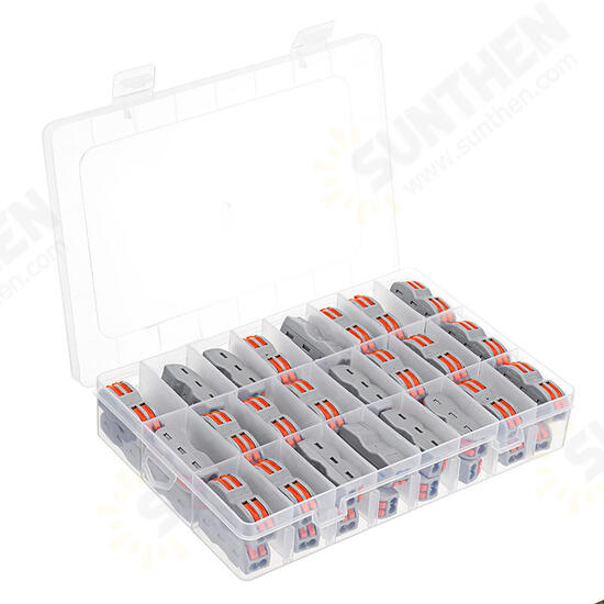 48Pcs Electrical Wiring Household 2PIN Docking Connector Electrical Connectors Wire Terminal Block Universal Electrical Wire Connector