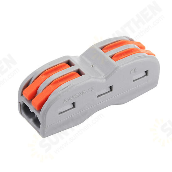 48Pcs Electrical Wiring Household 2PIN Docking Connector Electrical Connectors Wire Terminal Block Universal Electrical Wire Connector