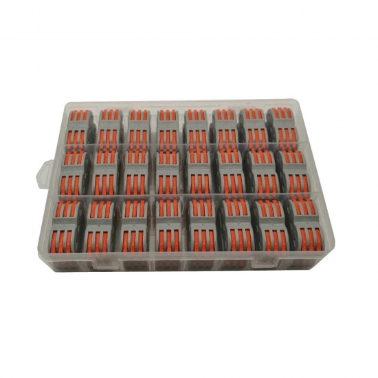 48Pcs Electrical Wiring Household 3PIN Docking Connector Electrical Connectors Wire Terminal Block Universal Electrical Wire Connector