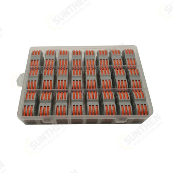 48Pcs Electrical Wiring Household 3PIN Docking Connector Electrical Connectors Wire Terminal Block Universal Electrical Wire Connector