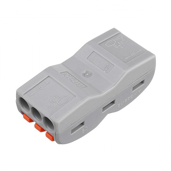 48Pcs Electrical Wiring Household 3PIN Docking Connector Electrical Connectors Wire Terminal Block Universal Electrical Wire Connector