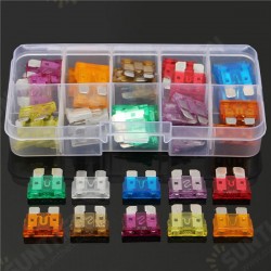 50Pcs 3A-40A Colour Medium Blade Fuses Assortment Kit -10 Sizes
