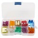 50Pcs 3A-40A Colour Medium Blade Fuses Assortment Kit -10 Sizes