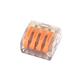 5Pc 2/3/4/5 Pins Transparent Spring Terminal Block Electric Cable Wire Connector