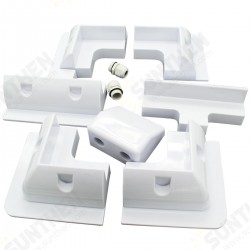 7PCS ABS Solar Panel Mounting Bracket Kits Cable Entry Gand for Caravan Motorhome RV