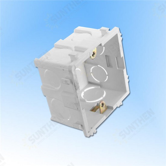 86x86mm Wall Plate Box Universal White Socket Switch Back Cassette 86x86mm Wall Plate Box Universal White Socket Switch Back Cassette