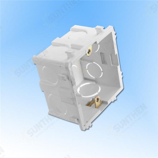 86x86mm Wall Plate Box Universal White Socket Switch Back Cassette