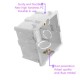 86x86mm Wall Plate Box Universal White Socket Switch Back Cassette