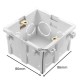 86x86mm Wall Plate Box Universal White Socket Switch Back Cassette 86x86mm Wall Plate Box Universal White Socket Switch Back Cassette