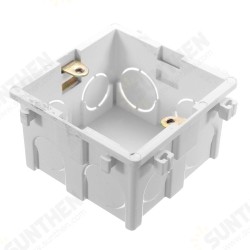 86x86mm Wall Plate Box Universal White Socket Switch Back Cassette
