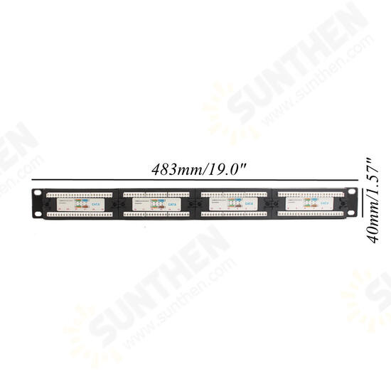 CAT 6 24 Port Ethernet Network LAN Adapter Connector CablE Mount Bracket