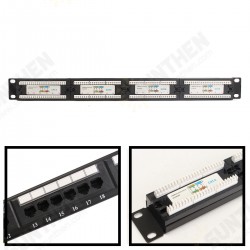 CAT 6 24 Port Ethernet Network LAN Adapter Connector CablE Mount Bracket