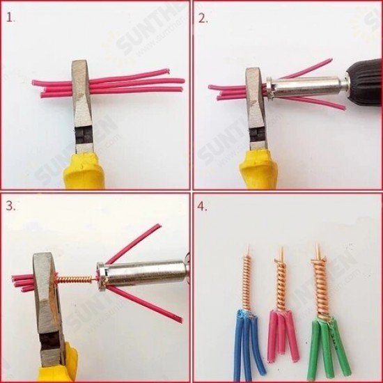 Cable Connector Terminal Strip Wire Twisting Tool Stripper Line for Power Drill Drivers Cable Connector Terminal Strip Wire Twisting Tool Stripper Line for Power Drill Drivers