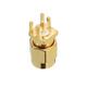 Copper 50Ohm SMA Male Plug PCB Clip Edge Solder Mount RF Connector