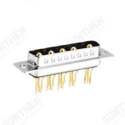 D-SUB 5W5 20A 5 Pin High Current Female Welding Adapter Plug Connector D-SUB 5W5 20A 5 Pin High Current Female Welding Adapter Plug Connector