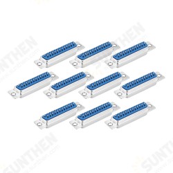 DB25 25pin 2 Row Serial Connector Parallel Port plug Female Port Socket Adapter Connector DB25 25pin 2 Row Serial Connector Parallel Port plug Female Port Socket Adapter Connector