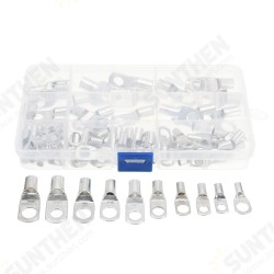 90 Pc Tinned Copper Terminals Cable Terminals Connector Cable lugs Battery SC Terminals 90 Pc Tinned Copper Terminals Cable Terminals Connector Cable lugs Battery SC Terminals