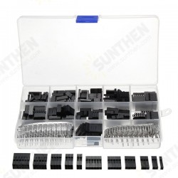 TC10 620pcs Wire Jumper Pin Header Connector Housing Kit For Dupont and Crimp Pins