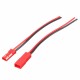 10 Pairs 2 Pins JST Male & Female Connectors Plug Cable Wire Line 110mm Red
