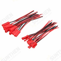 10 Pairs 2 Pins JST Male & Female Connectors Plug Cable Wire Line 110mm Red 10 Pairs 2 Pins JST Male & Female Connectors Plug Cable Wire Line 110mm Red