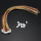 10 Sets Mini JST 2.0mm PH 4Pin 26AWG Male Female Connector Plug Wire Cables 300mm