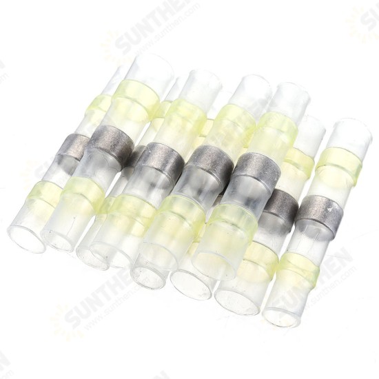 250PCS Solder Seal Wire Connectors Waterproof Heat Shrink Butt Connectors Solder Ring Rerminal Tube Terminal Wire Connector Terminal