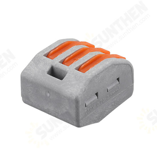 30Pcs 2/3/5 Holes Spring Conductor Terminal Block Electric Cable Wire Connector