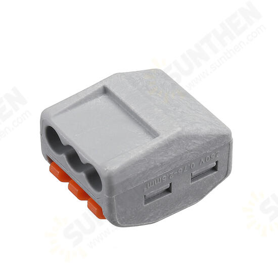 30Pcs 2/3/5 Holes Spring Conductor Terminal Block Electric Cable Wire Connector