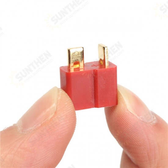 DC 012 20pcs T Plug Male & Female Connectors Deans Style For RC LiPo Battery