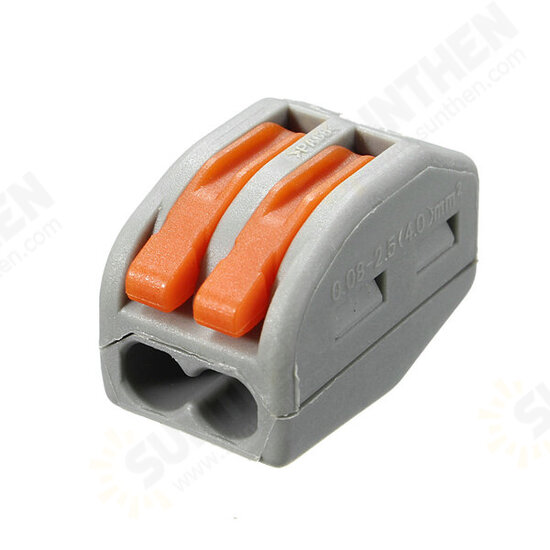 ET25 2/3/5 Pins Spring Terminal Block 5Pcs Electric Cable Wire Connector