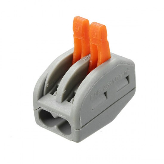 ET25 2/3/5 Pins Spring Terminal Block 5Pcs Electric Cable Wire Connector