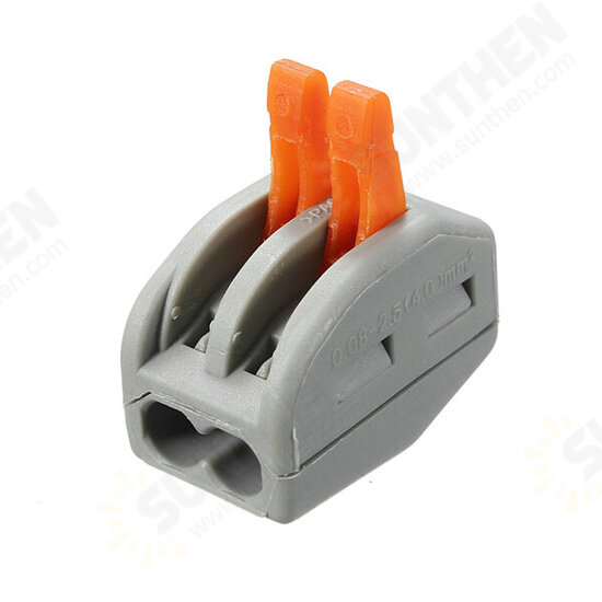 ET25 2/3/5 Pins Spring Terminal Block 5Pcs Electric Cable Wire Connector