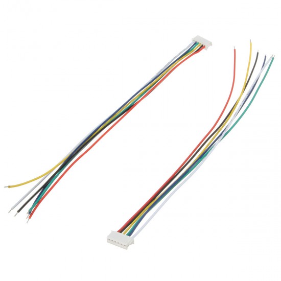 Mini Micro JST 1.5mm ZH 6-Pin Connector Plug and Wires Cables 15cm 10 Set