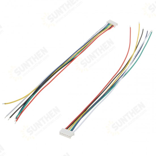 Mini Micro JST 1.5mm ZH 6-Pin Connector Plug and Wires Cables 15cm 10 Set