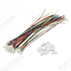 Mini Micro JST 1.5mm ZH 6-Pin Connector Plug and Wires Cables 15cm 10 Set Mini Micro JST 1.5mm ZH 6-Pin Connector Plug and Wires Cables 15cm 10 Set