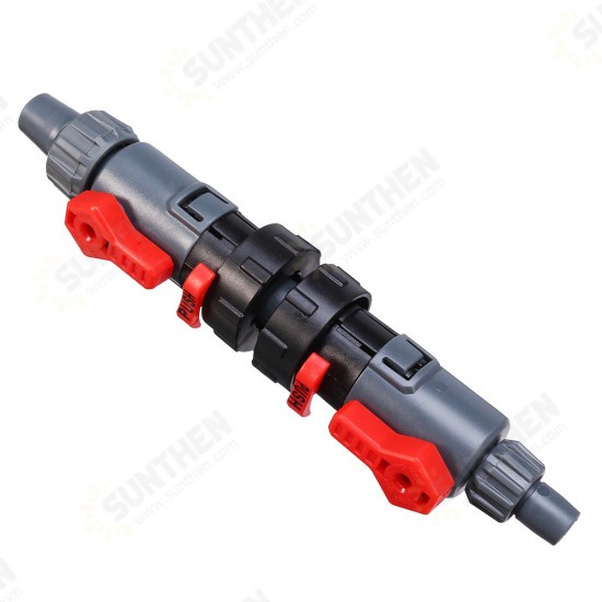 Fish Tank Aquarium Quick Release Hose Pipe Connector Water Flow Control Valve Connector Adapter