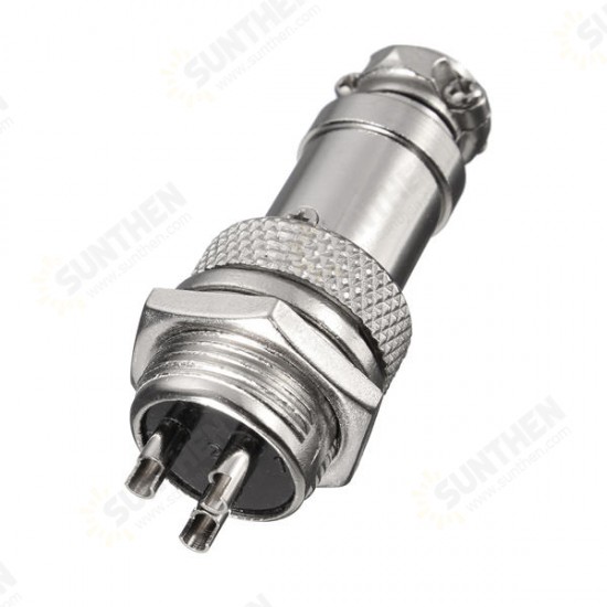 GX16 3 Pin 16mm Male & Female Wire Panel Circular Connector Aviation Socket Plug