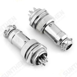 GX16-6 16mm 6 Pin Male & Female Wire Panel Connector Aviation Connector Socket Plug GX16-6 16mm 6 Pin Male & Female Wire Panel Connector Aviation Connector Socket Plug