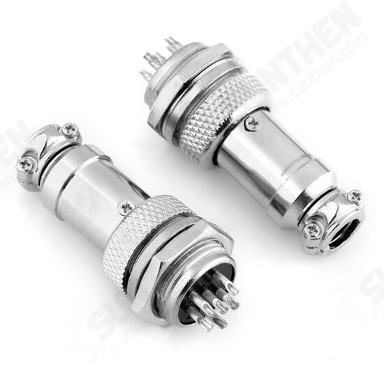 GX16-6 16mm 6 Pin Male & Female Wire Panel Connector Aviation Connector Socket Plug GX16-6 16mm 6 Pin Male & Female Wire Panel Connector Aviation Connector Socket Plug