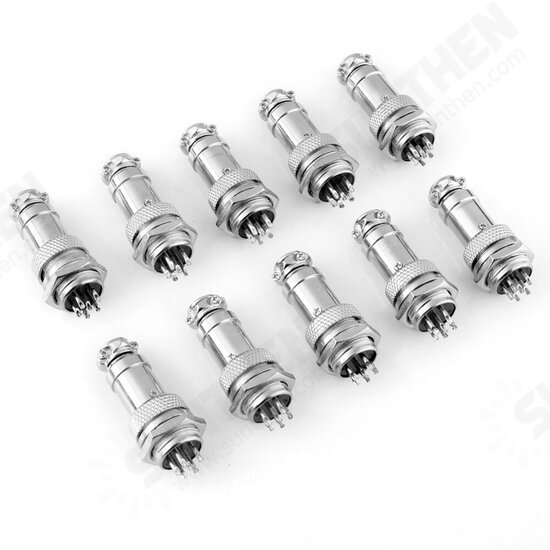 GX16-6 16mm 6 Pin Male & Female Wire Panel Connector Aviation Connector Socket Plug GX16-6 16mm 6 Pin Male & Female Wire Panel Connector Aviation Connector Socket Plug