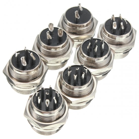 M16 2/3/4/5/6/7/8 Pin Screw Type Electrical Aviation Plug Socket Connector Aviation Connector Plug