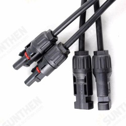 MC4Y-B2 Solar Panel 1 to 2 MC4 Connectors M-FF and F-MM Branch Cable MC4 Solar Panel Connector