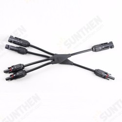 MC4Y-B2 Solar Panel 1 to 2 MC4 Connectors M-FF and F-MM Branch Cable MC4 Solar Panel Connector