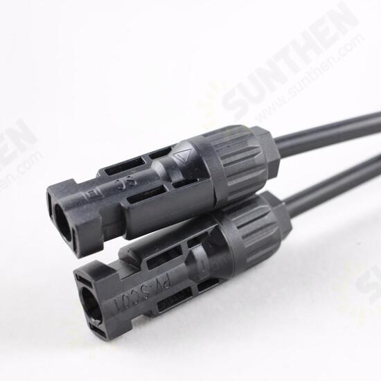 MC4Y-B2 Solar Panel 1 to 2 MC4 Connectors M-FF and F-MM Branch Cable MC4 Solar Panel Connector