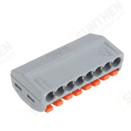 PCT-218 8Pin Universal Connectors Terminals Electric Cable Wire Connector Terminal Block Cable Terminals