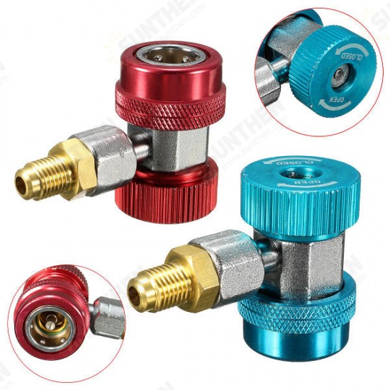 R134a AC Quick Connector Adapter Coupler with Low High HVAC R134a AC Quick Connector Adapter Coupler with Low High HVAC
