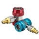 R134a AC Quick Connector Adapter Coupler with Low High HVAC R134a AC Quick Connector Adapter Coupler with Low High HVAC