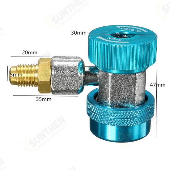R134a AC Quick Connector Adapter Coupler with Low High HVAC R134a AC Quick Connector Adapter Coupler with Low High HVAC