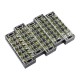 TB4506 600V 45A 6 Position Terminal Block Barrier Strip Dual Row Screw Block Covered W/ Removable Clear Plastic Insulating Cover